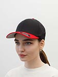 Бейсболка FLEXFIT арт. 6277T (черный / красный)